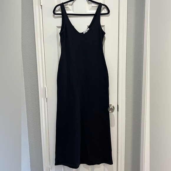 REFORMATION - Black Tyra Knit Dress - Maxi Dress - Picture 8 of 10